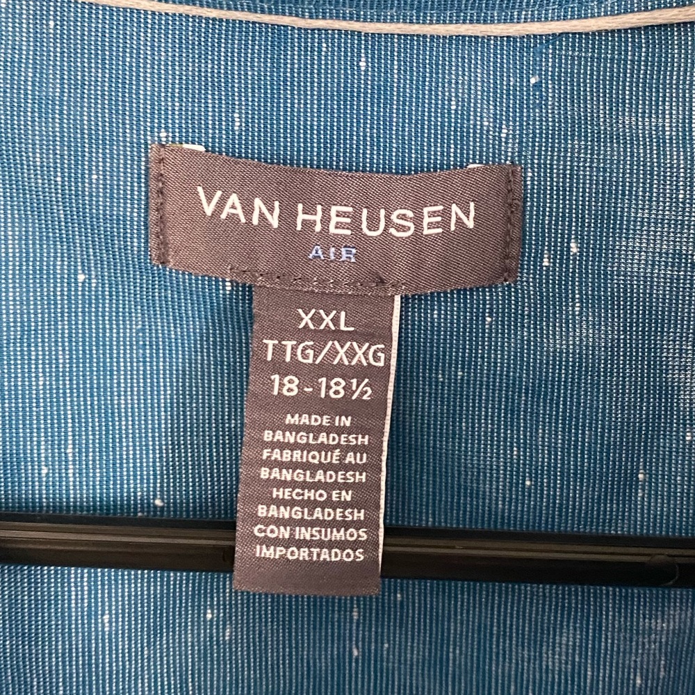 VAN HEUSAN Short Sleeve Button Up Shirt
